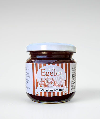 Wintertraum Marmelade aus Zwetschgen, Kirschen und Orangen vom Hof-Egeler